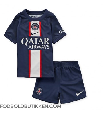 Paris Saint-Germain Hjemmebanetrøje Børn 2022-23 Kortærmet (+ Korte bukser)
